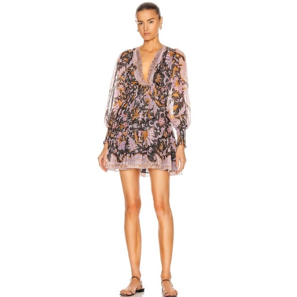 Ulla Johnson silk floral mini dress NWT - Picture 2 of 10